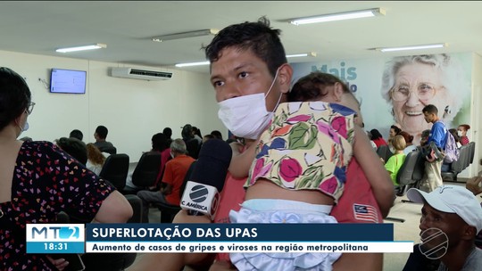 Casos de viroses e síndromes respiratórias lotam unidades de saúde na região metropolitana - Programa: MTTV 2ª Edição - Cuiabá 