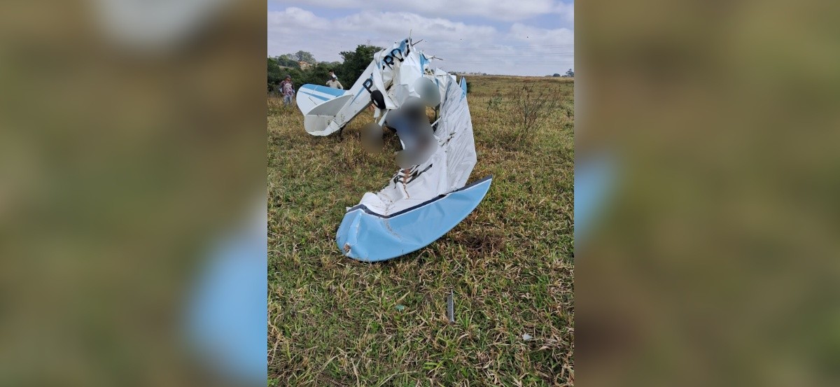 Avião cai em Rio Preto e dois morrem, dizem bombeiros