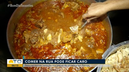 Pesquisa aponta alta na variação do preço das comidas de rua em Palmas