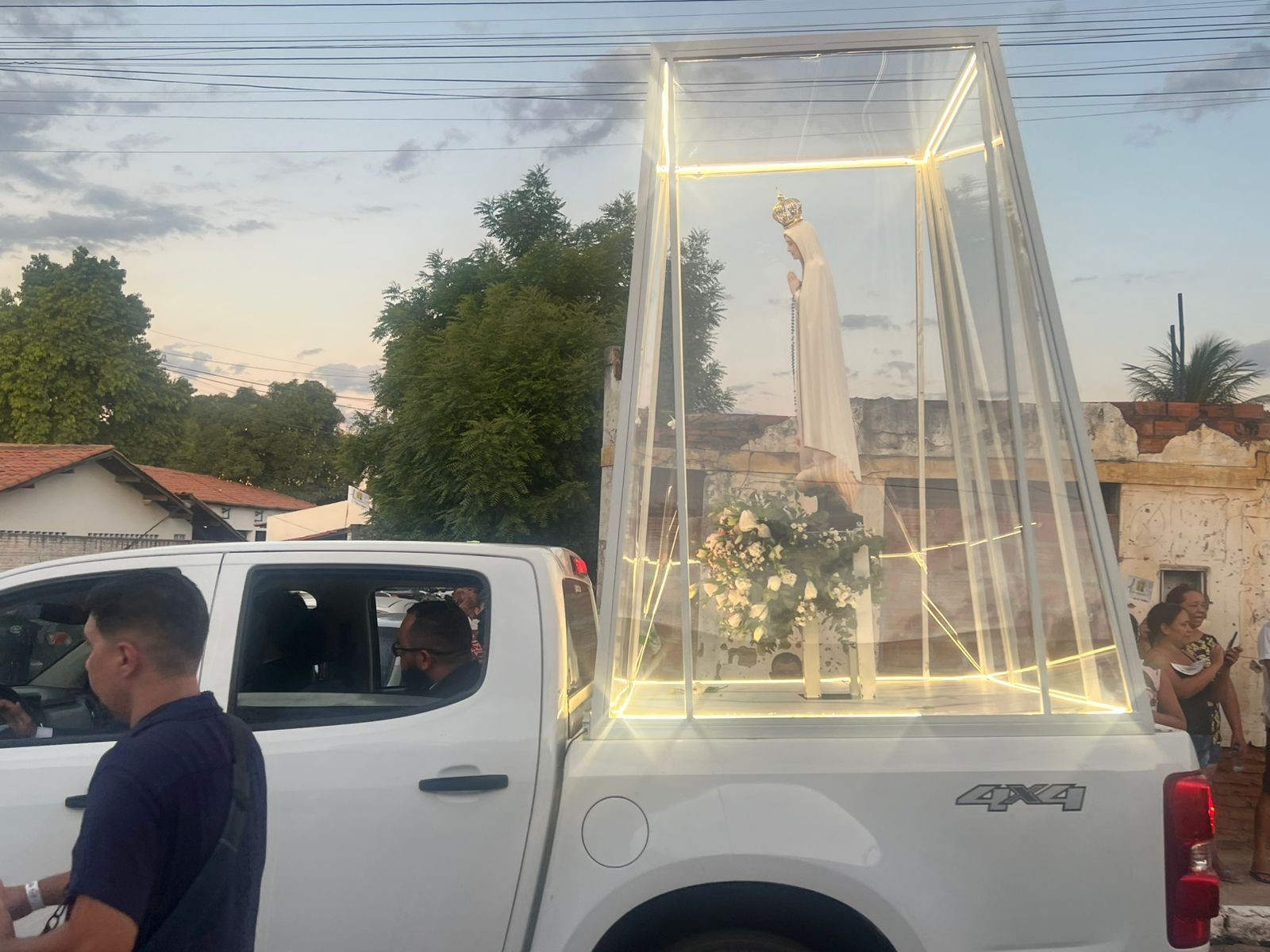 Procissão da Nossa Senhora de Fátima — Foto: Sistema Verdes Mares