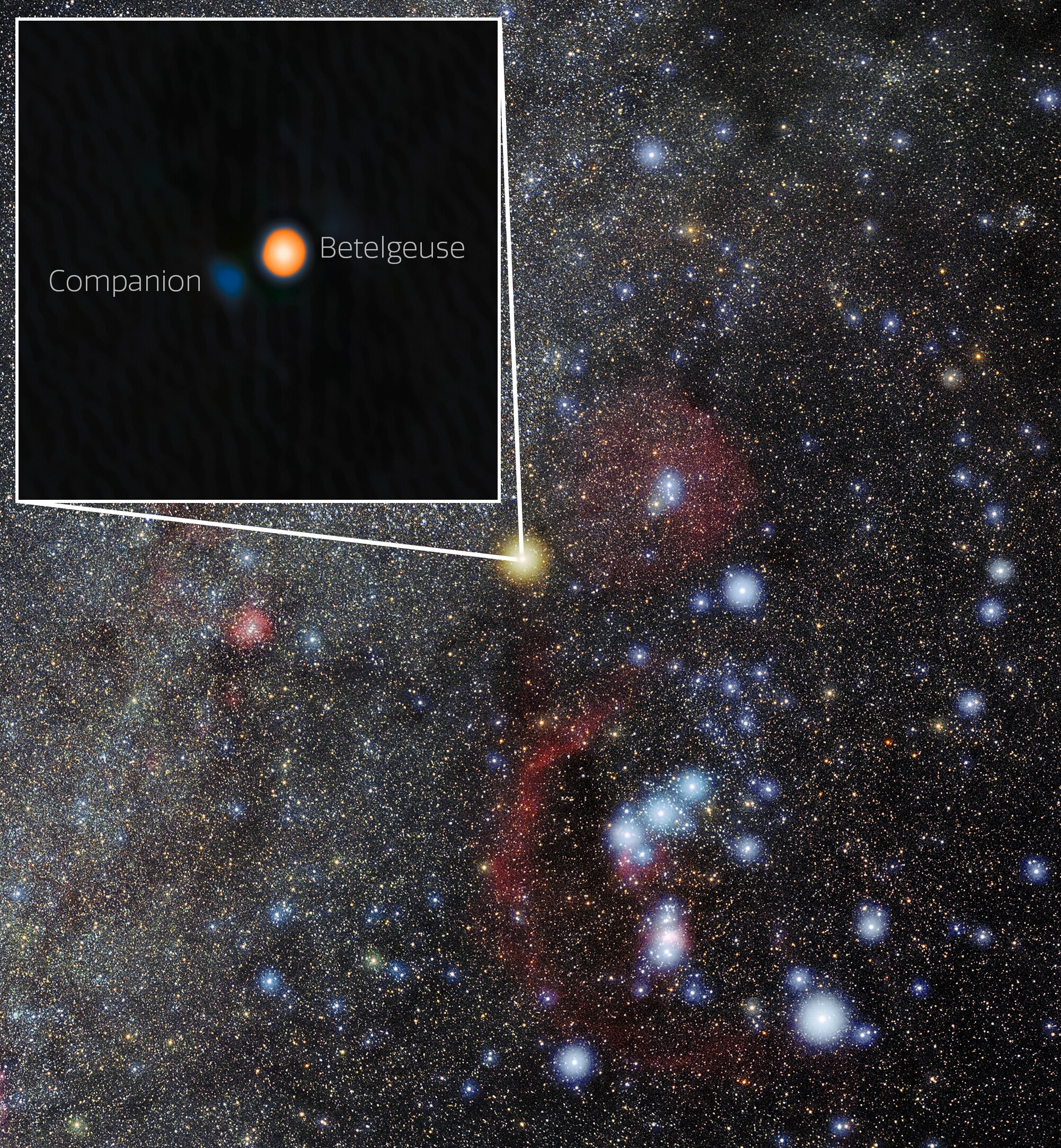 Após séculos de mistério, astrônomos descobrem estrela companheira de Betelgeuse; VEJA