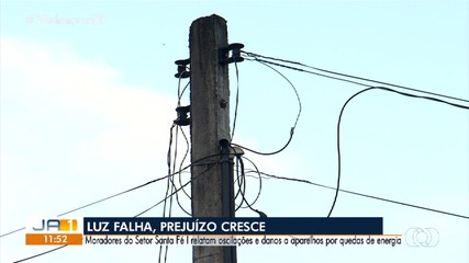 Oscilações de energia causam prejuízos a moradores