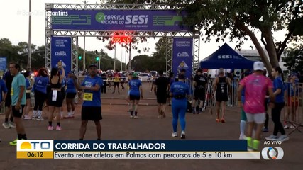 Corrida nacional do Sesi reuniu mais de 1,2 mil atletas nesta sexta-feira (1º)