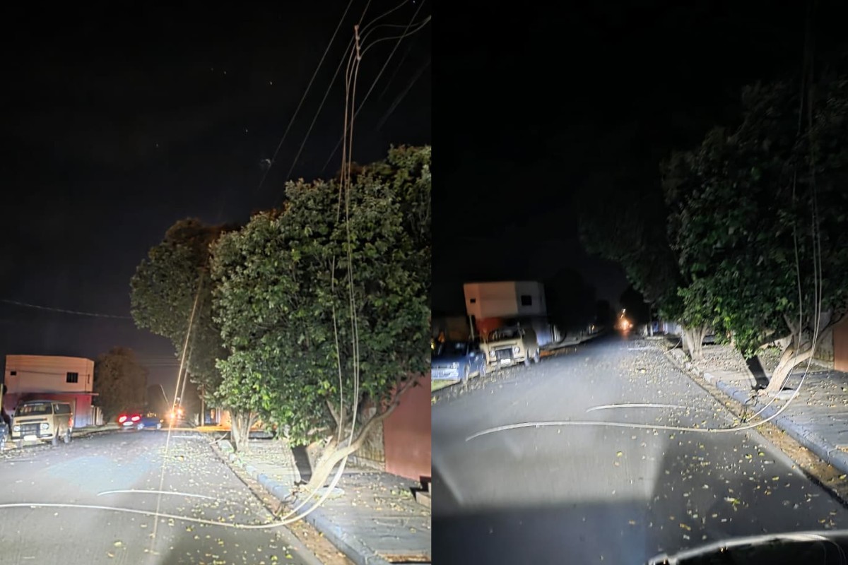 Chuva com granizo e ventania causa estragos e falta de energia em Presidente Epitácio