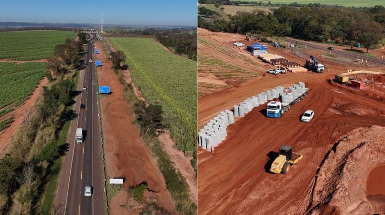 SP-255 tem 'Pare e Siga' para avanço das obras de duplicação no interior de SP