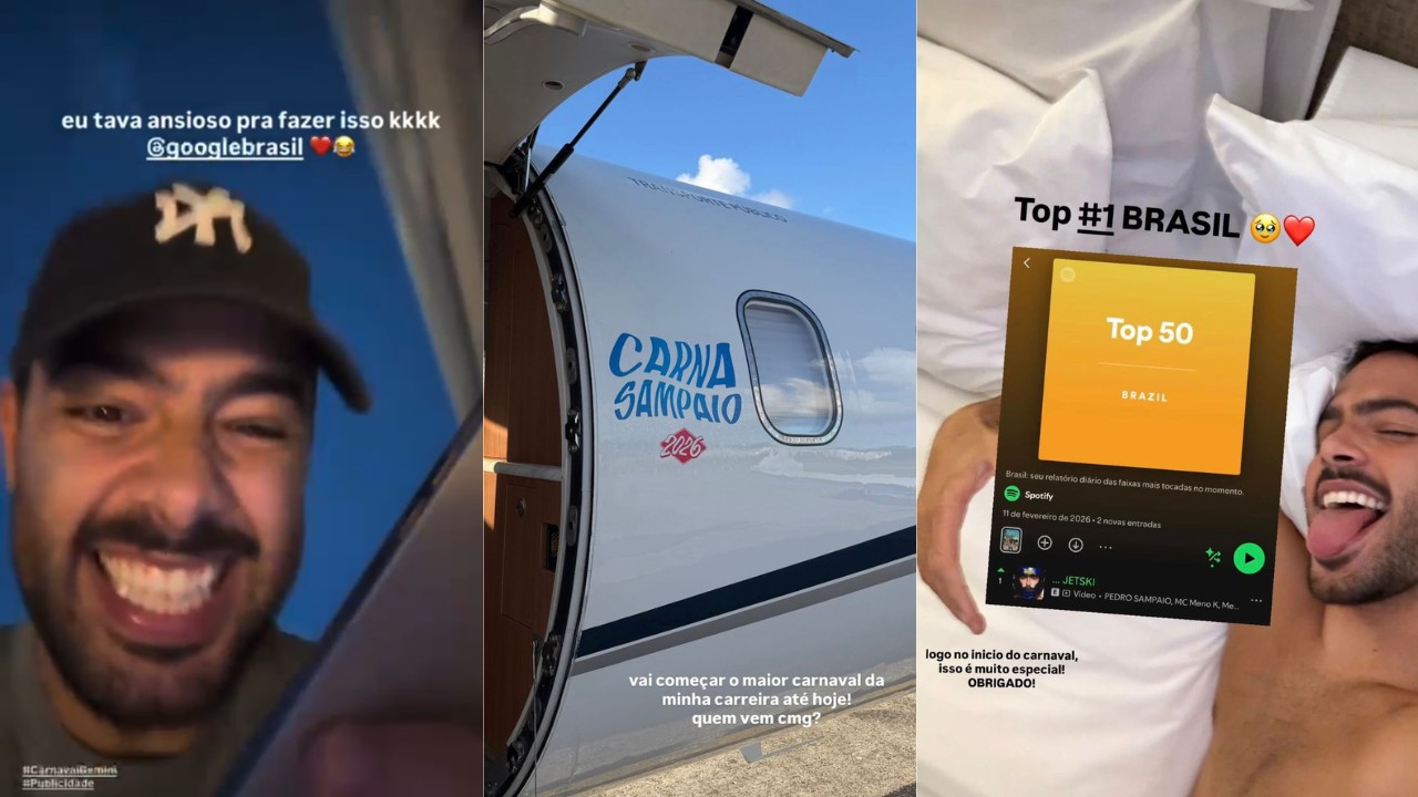 Pedro Sampaio, atração do carnaval de BH, celebra música 'Jetski', hit com Melody, em 1º lugar no Spotify; veja vídeo