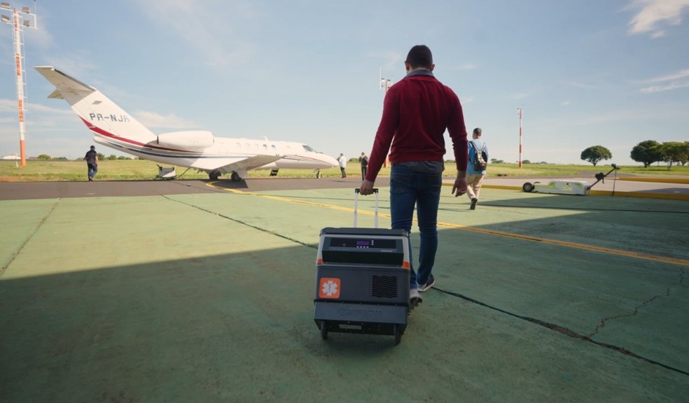 Cora&ccedil;&atilde;o &eacute; transportado de S&atilde;o Jos&eacute; do Rio Preto a S&atilde;o Paulo (SP) para transplante &mdash; Foto: Divulga&ccedil;&atilde;o