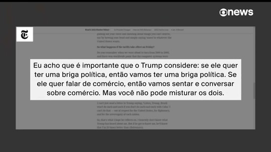 Lula diz que pediu diálogo com Trump, mas que 'ninguém quer conversar'