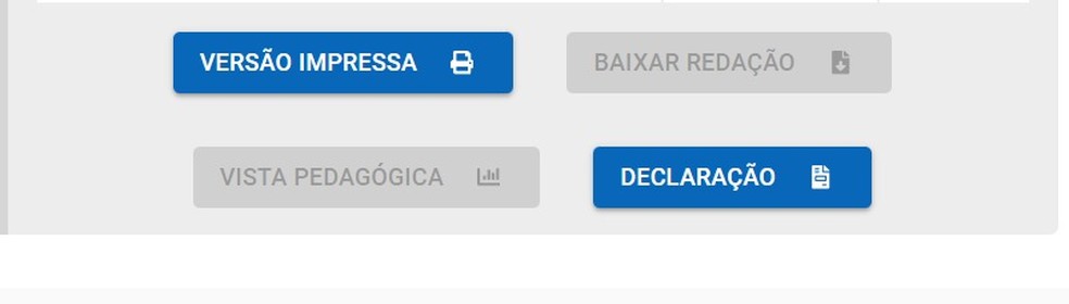 Opção de emitir declaração passou a aparecer apenas por volta das 13h — Foto: Reprodução