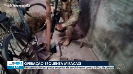 Três são presos por suspeita de tráfico de drogas em Miracema do Tocantins