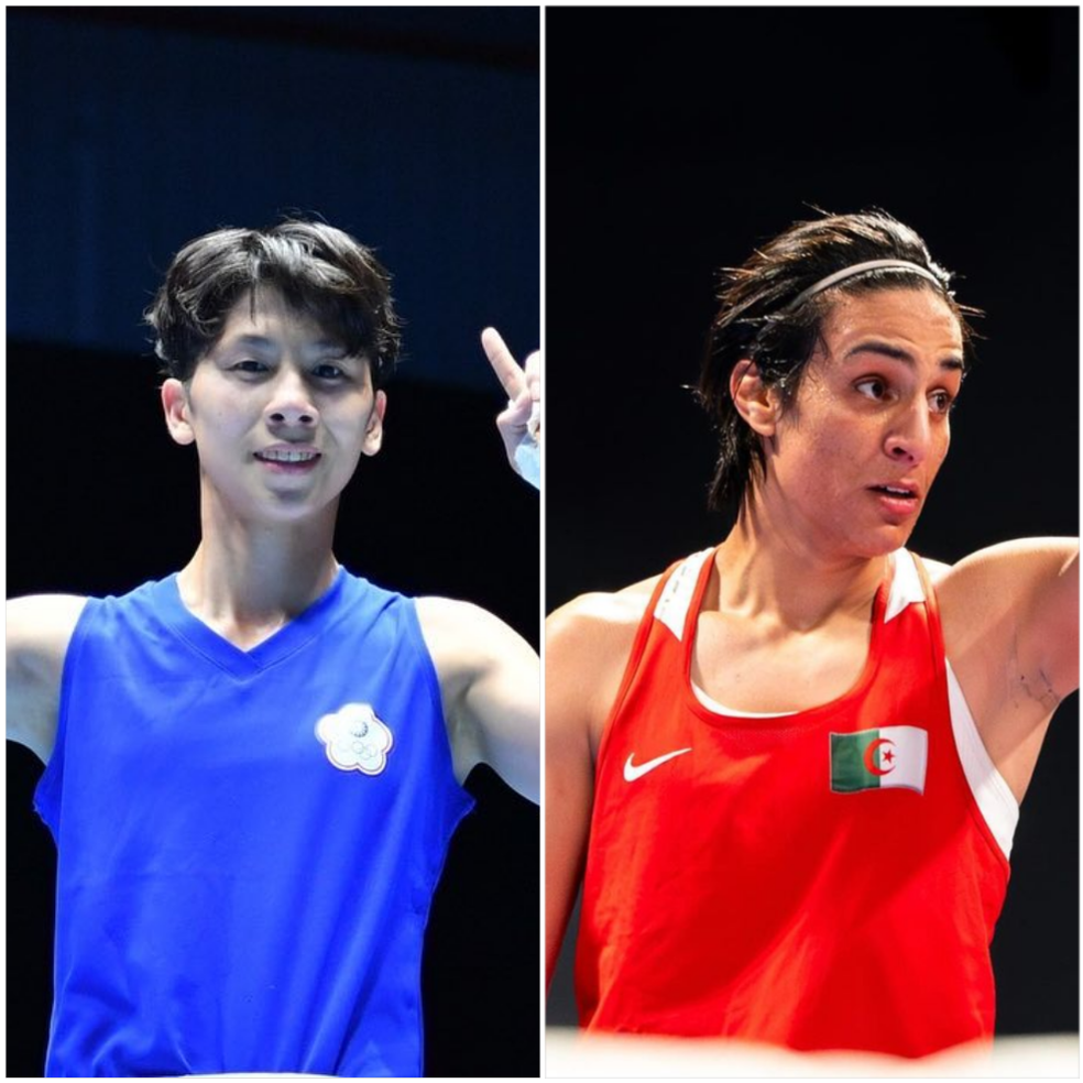 Lin Yu-ting (esq.) e Imane Khelif, boxeadoras liberadas para participar do torneio feminino dos Jogos Olímpicos de Paris 2024 — Foto: Montagem/Reprodução/Instagram
