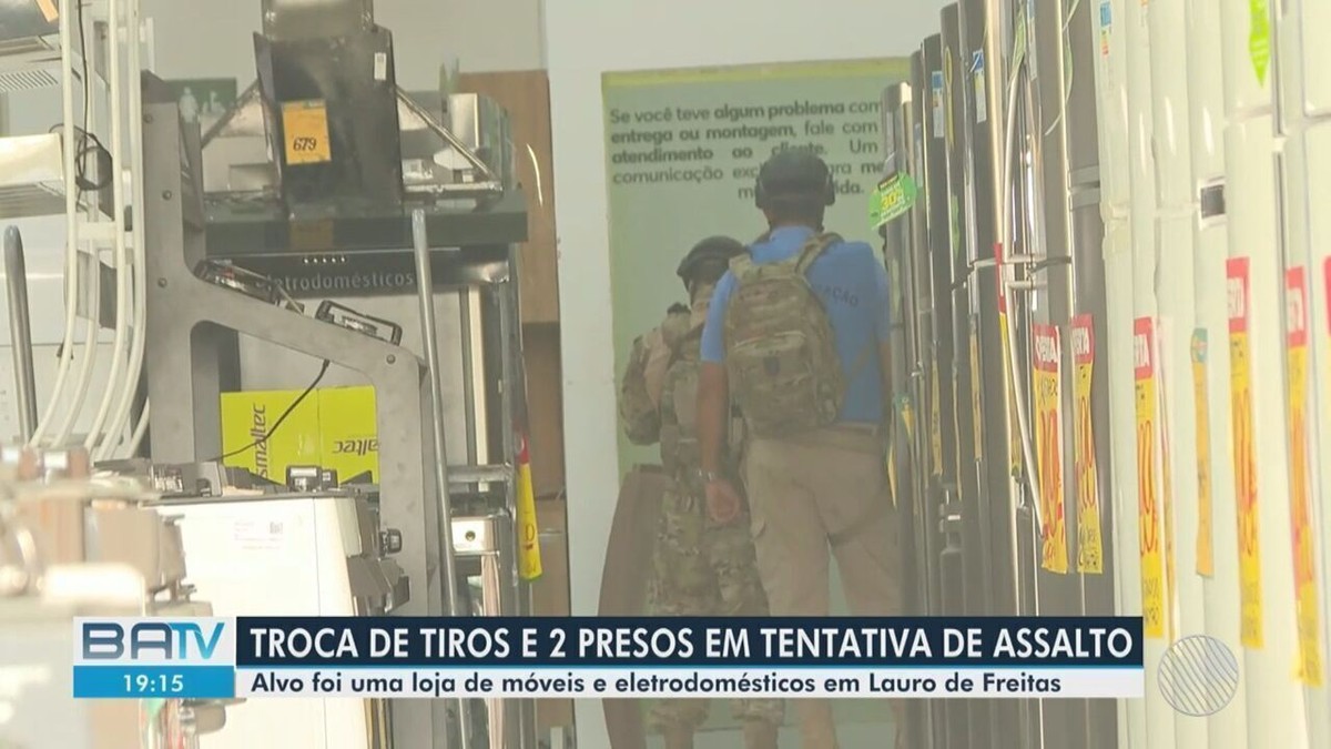 Homens São Presos Após Tentativa De Assalto Em Loja De Eletrodomésticos Na Rms Bahia G1 