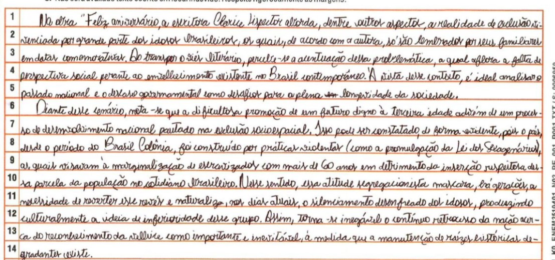 Leia redações nota mil do Enem 2025