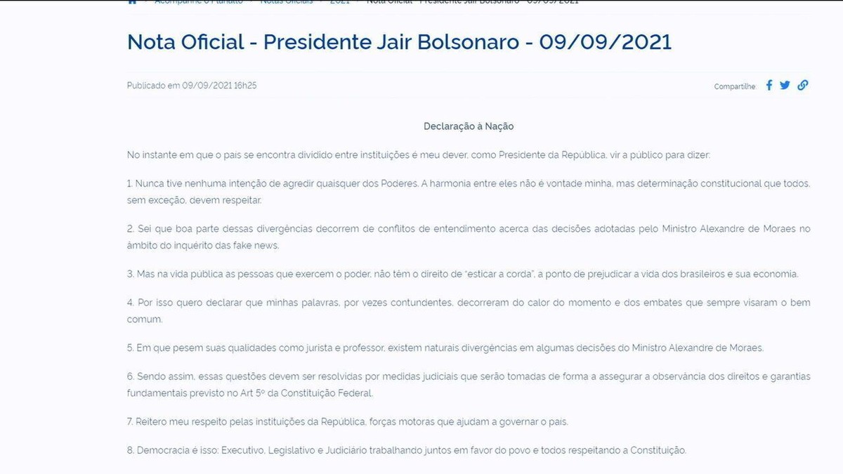 Apoiadores veem traição do presidente Jair Bolsonaro e aliados tentam  vender ideia que Declaração à Nação foi estratégia - Jornal Grande Bahia  (JGB)
