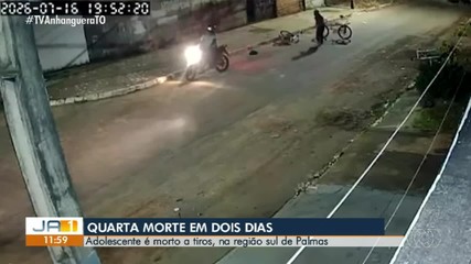 Câmera de segurança mostra adolescente sendo morta a tiros em Palmas