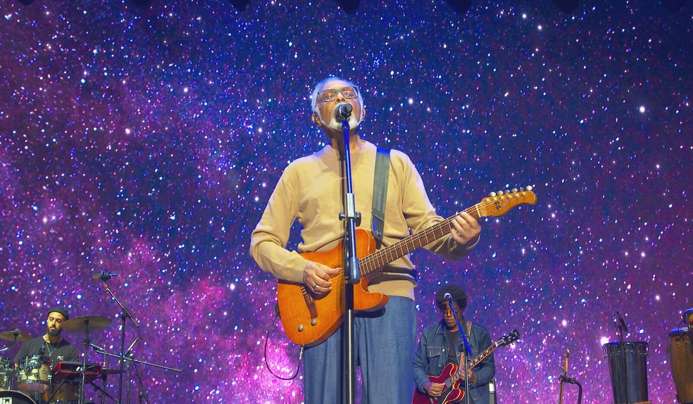 Gilberto Gil no Lolla 2024 — Foto: Reprodução