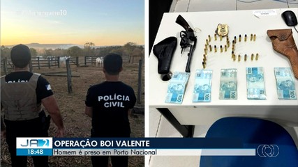 Homem é preso suspeito de cometer crimes rurais em Porto Nacional