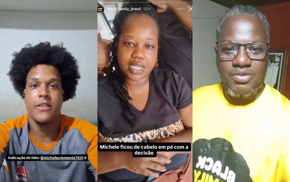 3 de 6
Votações no 'Black Family Brasil' são feitas pelas redes sociais — Foto: Reprodução/Instagram