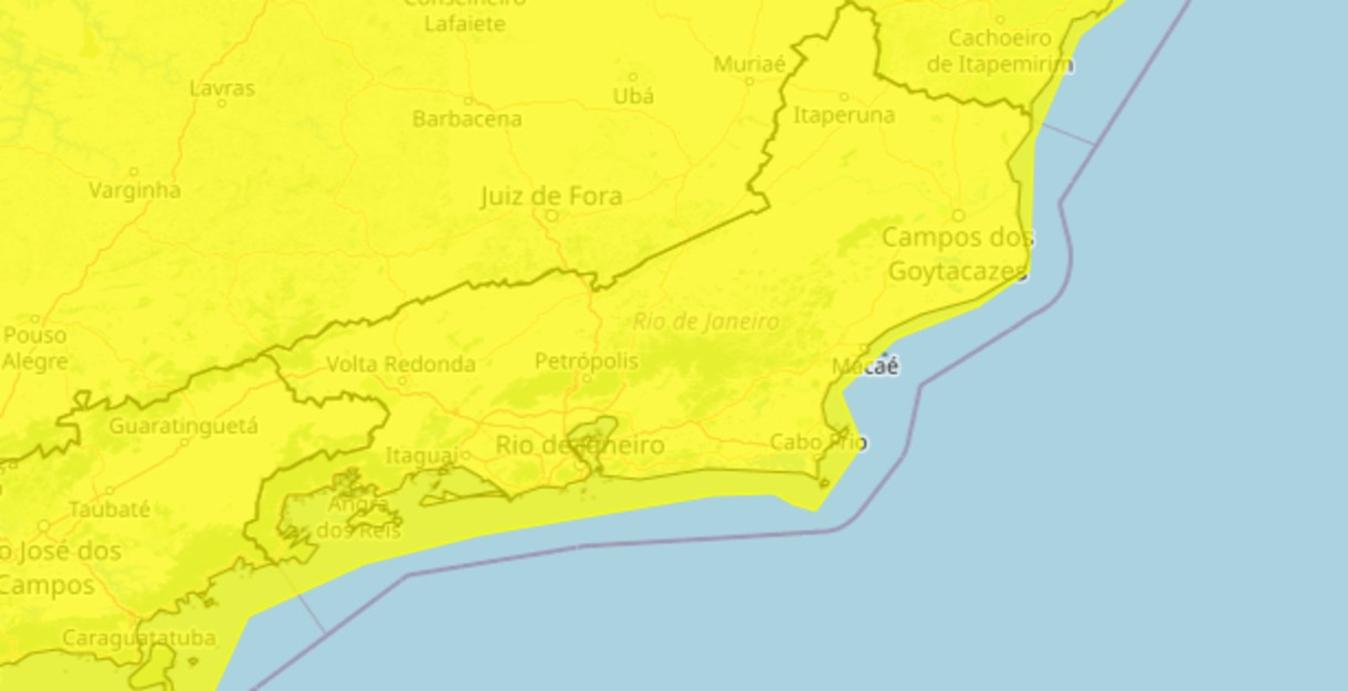 Inmet emite alerta de tempestade para cidades do Sul do Rio e Costa Verde