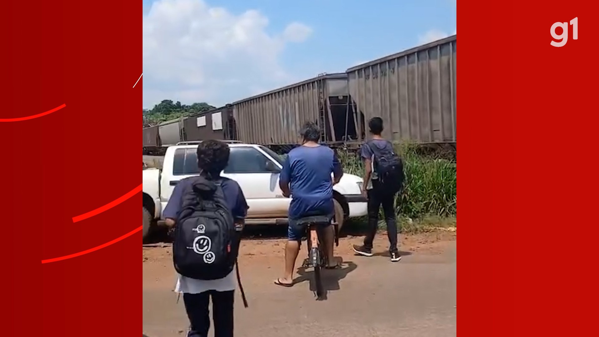 Caminhonete é atingida por trem ao tentar atravessar linha férrea em Estreito (MA)