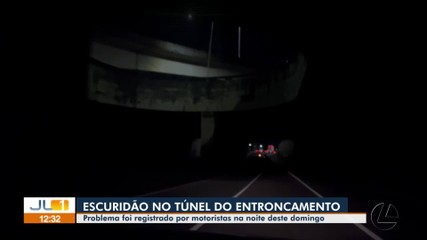 Escuridão no túnel do Entroncamento é registrado por motoristas na noite de domingo