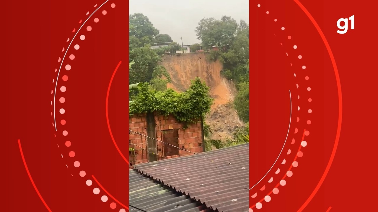 Chuva causa deslizamento de terra na Zona Norte de Manaus