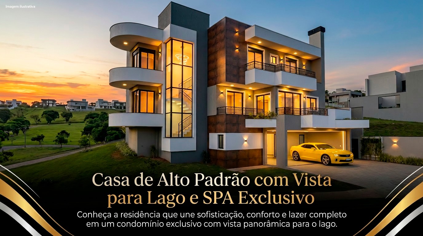 Casa de Alto Padrão com Vista para Lago e SPA Exclusivo