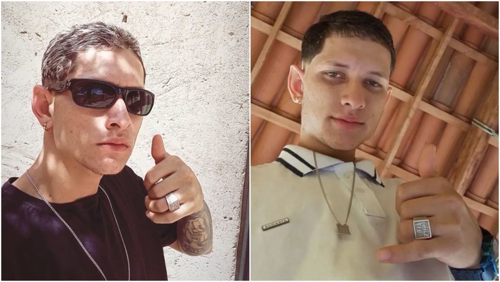 Irmãos Josias Xavier Feitosa Neto, de 24 anos e José Ailton de Souza Neto, de 21 anos, são suspeitos de matar jovem em Juazeiro do Norte — Foto: Reprodução