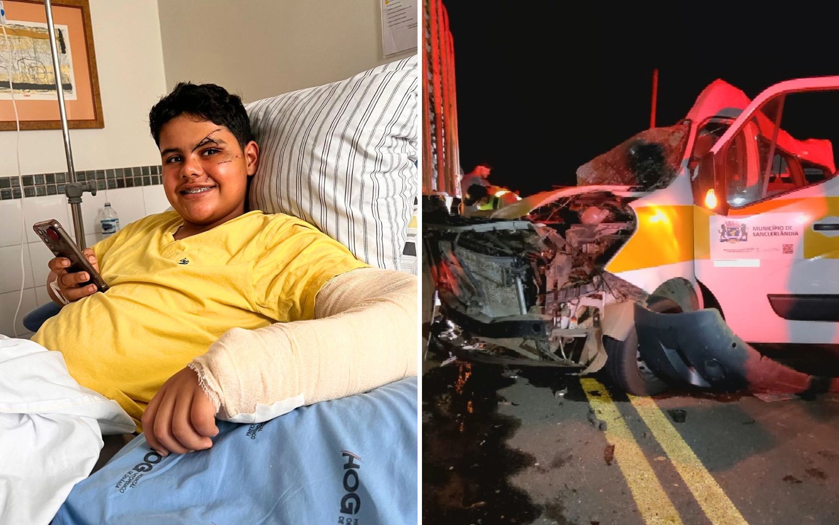 Mãe se emociona com alta de estudante que sobreviveu ao acidente que matou cinco alunos: ’Guerreiro’ 