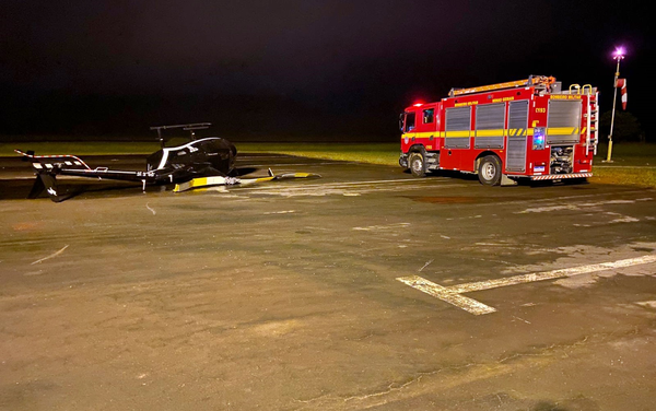 Helicóptero cai durante tentativa de furto em aeroporto no Sul de Minas