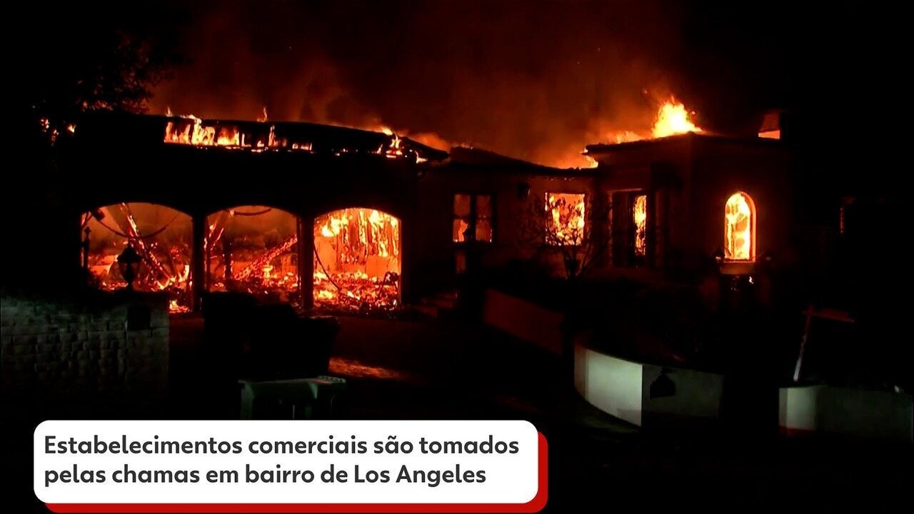 Incêndios em Los Angeles seguirão fortes até meados da semana que vem, diz Corpo de Bombeiros