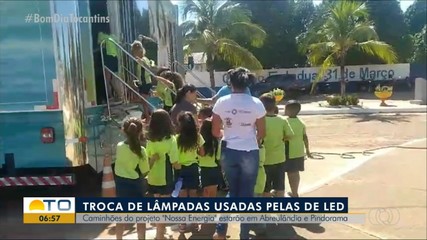Ação vai trocar lâmpadas usadas por de leds em Pindorama e Abreulândia