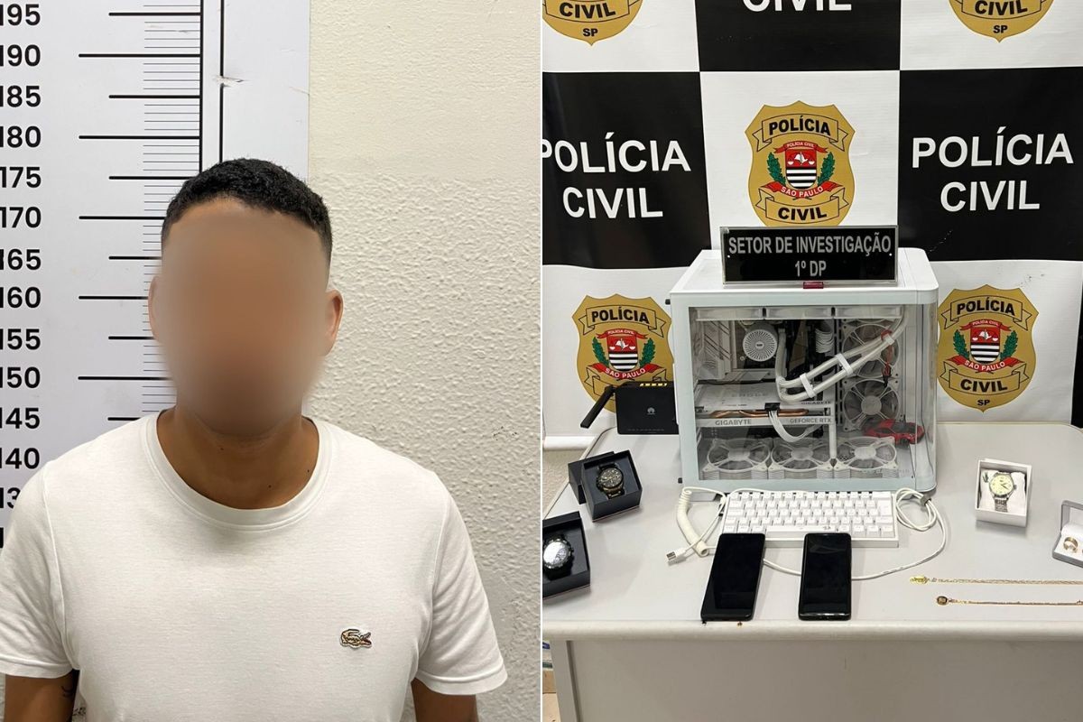 Central do golpe do falso advogado é descoberta em Guarujá; equipamentos são apreendidos