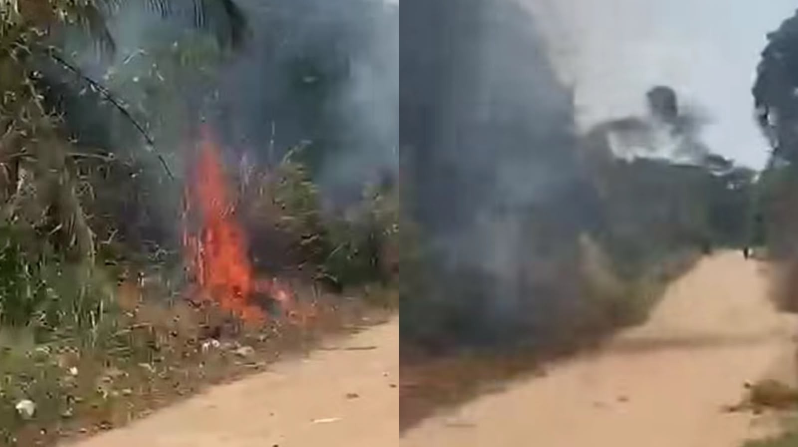 Adolescente é conduzido à delegacia suspeito de atear fogo em área de vegetação em Belterra