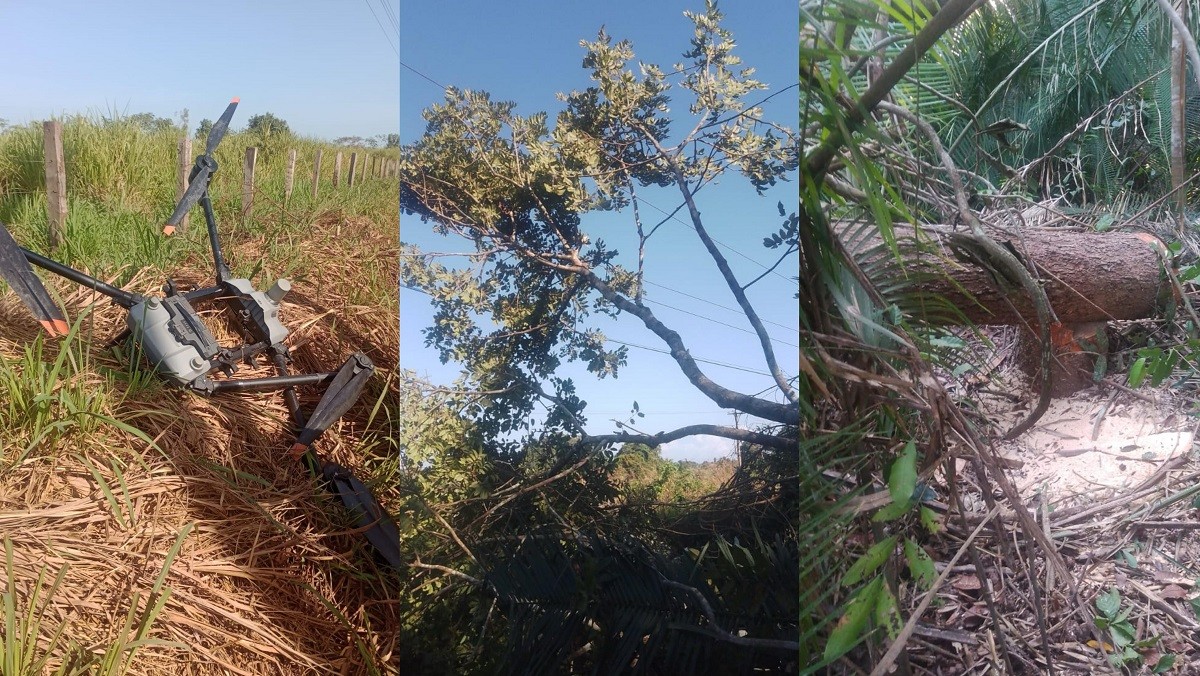 Queda de drone agrícola sobre rede elétrica deixa 30 mil moradores sem energia em Monte Alegre e Prainha, no Pará