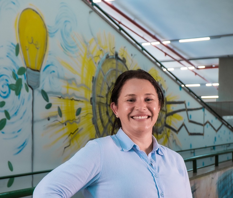 Amora Vieira: Iniciativa está inserida no Programa de Gratuidade SENAI, pensada para potencializar o acesso de homens e mulheres à formação técnica nas regiões onde vivem — Foto: Michelle Fioravanti