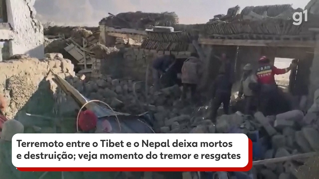 Terremotos atingem o Tibete