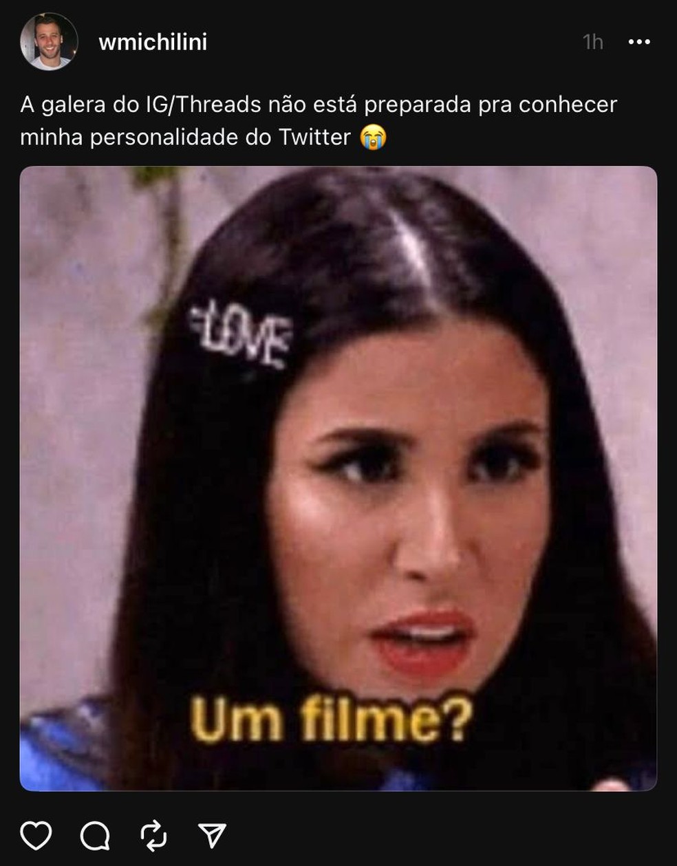 Memes sobre a estreia do Threads inundaram as redes sociais — Foto: Reproduo