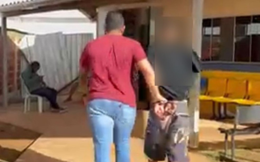 Suspeito foi preso por tentativa de feminicídio, em Cristalina — Foto: Divulgação / Polícia Civil