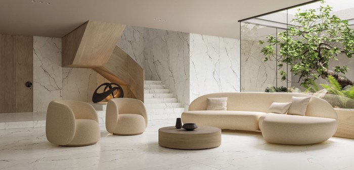 Grandes formatos ampliam espaços e valorizam o imóvel