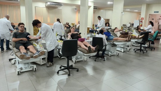 Hemosul de Campo Grande faz plantão de doação de sangue pós feriado - Foto: (Bruno Rezende/SES MS)
