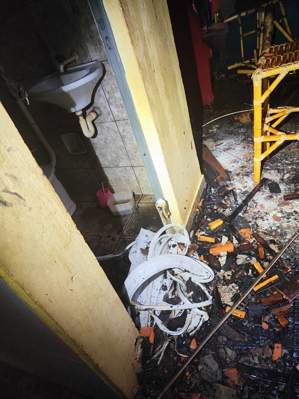 Mulher é morta carbonizada após companheiro atear fogo no quarto em que ela estava no norte do Paraná — Foto: Polícia Civil