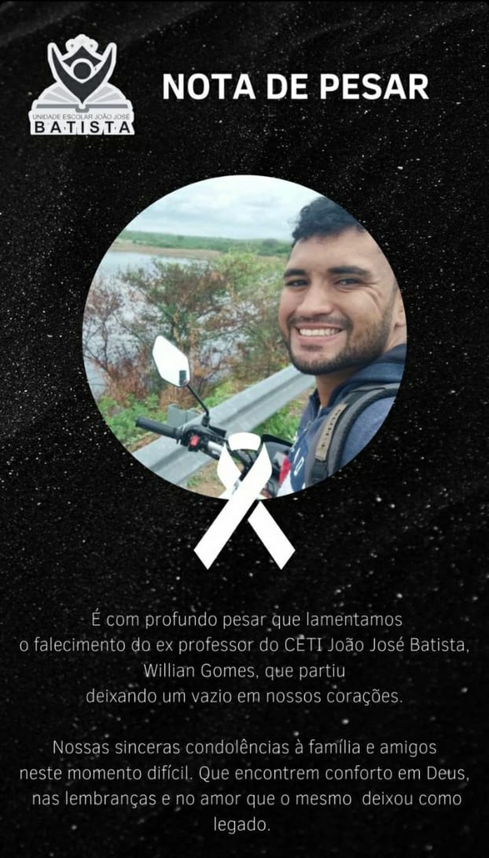 Dois homens morrem em colisão entre motos em rodovia; filho adolescente de uma das vítimas ficou ferido — Foto: Redes Sociais