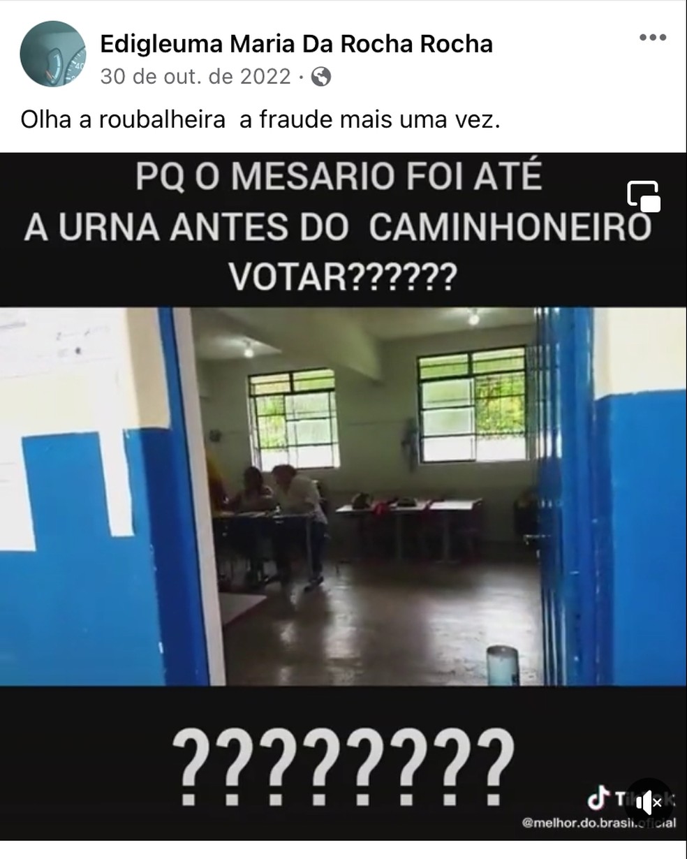 Segurança confirma mulher piauiense de 46 anos presa no DF por atos antidemocráticos  — Foto: Reprodução
