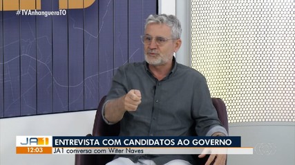 Witer Naves (Psol/Rede), é o candidato ao governo do TO entrevistado no JA1