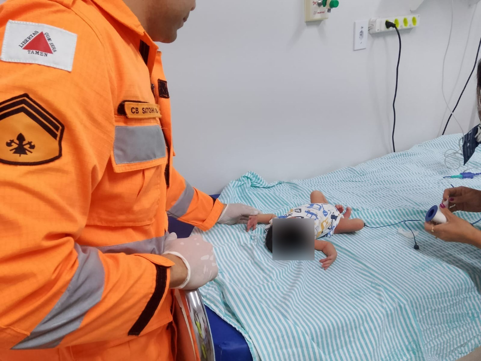 Bombeiros salvam recém-nascido engasgado em Unaí