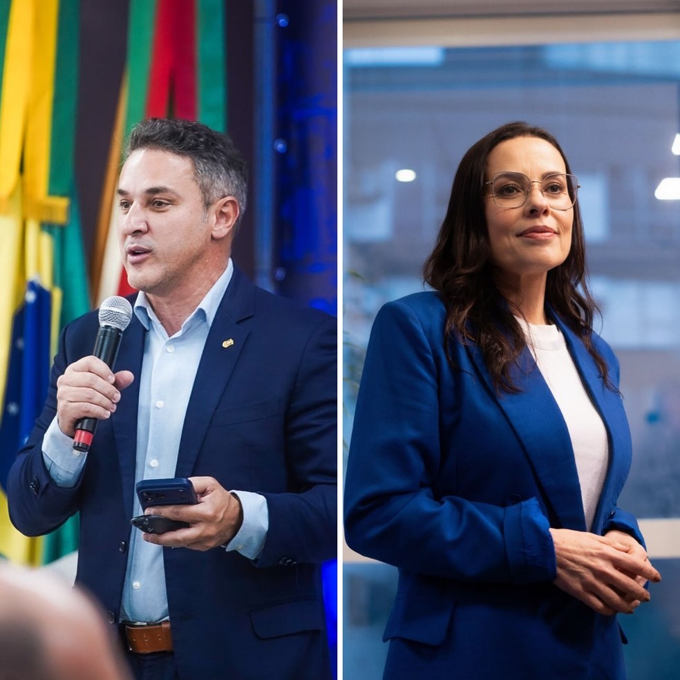 Luciano Zucco (PL) e Juliana Brizola (PDT) — Foto: Celso Bender/ALRS e Divulgação