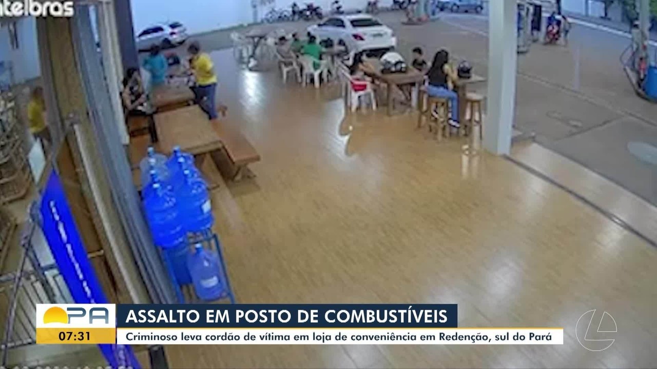 Polícia investiga assalto em loja de conveniência de posto em Redenção, no sul do Pará