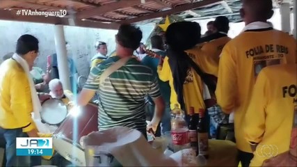 Confira a mobilização de fiéis para as tradicionais folias no Tocantins