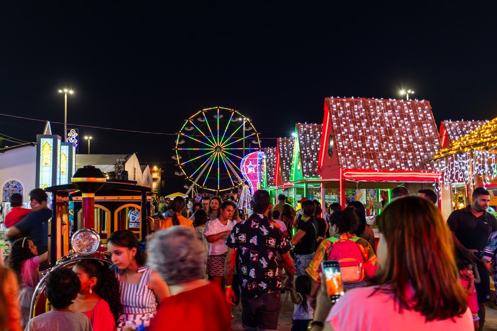 Vila do Natal Iluminado em Aracaju — Foto: ASN